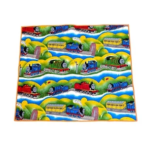 Handmade Kids Quilt Blanket Cot Thomas and Friends Play Mat Floor Reversible - Picture 1 of 4