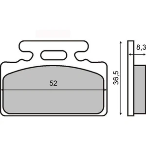Pair front brake pads SYM FEEL BIG 50 1998 1999 2000 RMS 225101650 - Picture 1 of 1