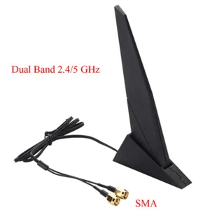 2.4/5 GHz Dual Band WiFi Antenna For ASUS 2T2R Rog Strix Z270 Z370 X370 Gaming - Picture 1 of 7
