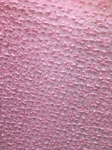 TESSUTO PIZZO ELASTICIZZATO FLOREALE RICAMATO MORBIDO ROSA (60 in.) Venduto da cantiere - Foto 1 di 10