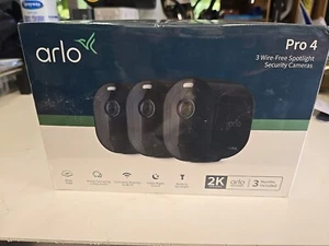 Arlo Pro 4 Spotlight Camera - 3 Pack - Wireless Security Cameras, 2K HDR Video - Picture 1 of 4