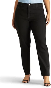 Women'S plus Size Relaxed Fit Side Elastic Tapered Leg Jean - Picture 1 of 3