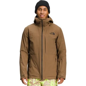 The North Face Men’s Thermoball Snow Triclimate Hooded Waterproof Jacket - Brown - Picture 1 of 19