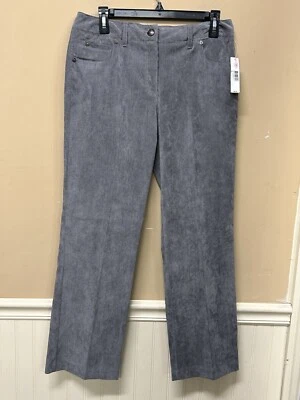 New Directions Light Weight Corduroy Pants Gray Size 10 Petite NWT - Image 1 of 4