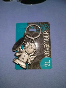 Schutzengel Geburtstag 21.11. Schlüsselanhänger Glücksbringer NEU - Bild 1 von 3