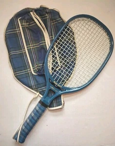 Vintage Wilson Racquetball Racquet Blue Max AMF Voit With Cover Made in USA - Picture 1 of 24