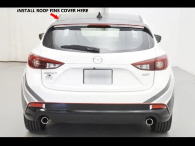 PARA 14-18 MAZDA 3 ESCOTILLAS 5 PUERTAS TECHO ALETA DIFUSOR VORTEX NEGRO MATE SIN PINTAR PP Foto 1 de 2