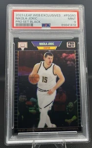 Nikola Jokic 2023 Leaf Pro Set #PSG-60 Black Refractor /49  - Picture 1 of 2