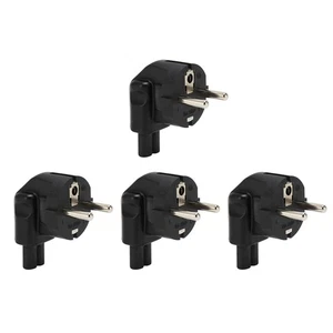 4x EU4.8MM To IEC320 C7 Power Adapter Universal Standard Computer Power Adap NEW - Afbeelding 1 van 12