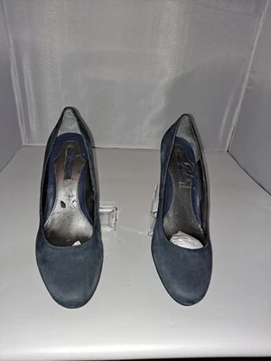 Mujer Bandolino Azul Gamuza Decoración Tacón Cuña Talla 8.5M Foto 1 de 4