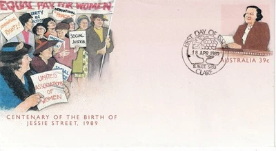 1989 P.S.E, Centenary Of Jessie Stre, 39c matching stamp, pictorial postmark (C) - Image 1 of 4