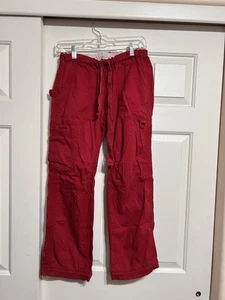 Koi Lindsey XS Petite Red Womens Medical Scrub Pants - Picture 1 of 5