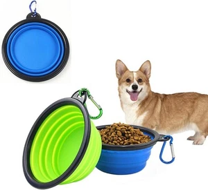 Dog Bowl,Pet Collapsible Bowls,2 Pack Portable and Foldable Pet Travel Bowls - Picture 1 of 6