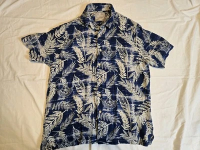 Margaritaville Hombre Ligero Con Botones, Insignia Azul, Rayón Talla XL Foto 1 de 4