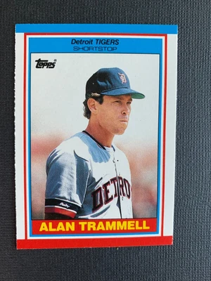 1989 Topps UK Mini American Baseball ALAN TRAMMELL #77 Detroit Tigers - Image 1 of 3