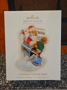 NEW Hallmark Ornament Club 2009 Christmas Cards For Santa Mailbox Letter MIB - Picture 1 of 8