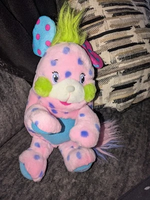 Muñeca de Peluche Popples Polka Dottie De Colección Peluche Rosa Púrpura Lunares 12" 2001  Foto 1 de 4