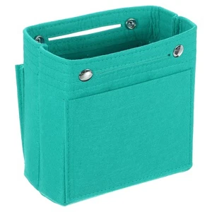 Geldbörse Organizer Einsatz, Filz Organizer Taschen mit Druckknopf (7"x4"x6,3", Cyan) - Bild 1 von 7