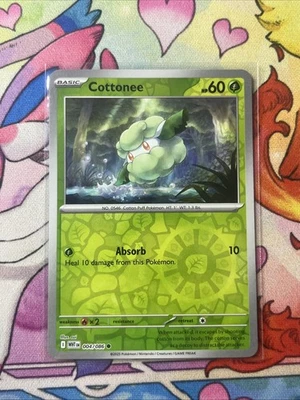 Cottonee - White Flare 4/86 - Reverse Holo - NM - Image 1 of 2