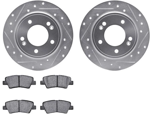 Rear Brake Pad and Rotor Kit 47YBPF57 for Kia Niro 2017 2020 2021 2022 Foto 1 de 1