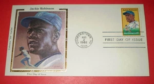 Jackie Robinson Colorano "Silk" Cachet FDC - Picture 1 of 1