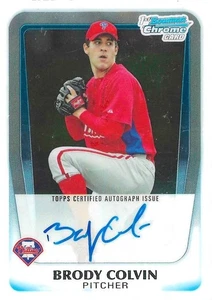2011 Bowman Chrome - Prospects Autograph Brody Colvin #BCP162 (AU, RC) - Picture 1 of 2