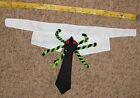 White Green Black Sz 18" Pet Dog Cat Spider Bug Necktie Contume Collar