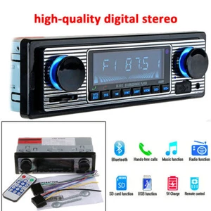 Bluetooth Car Stereo Audio In-Dash FM Aux 4-channel USB MP3 Player Stereo Aux - Picture 1 of 11