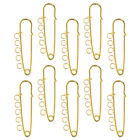  10 Pcs Safety Pin Metal Decorative Brooch Findings Jewelry Making