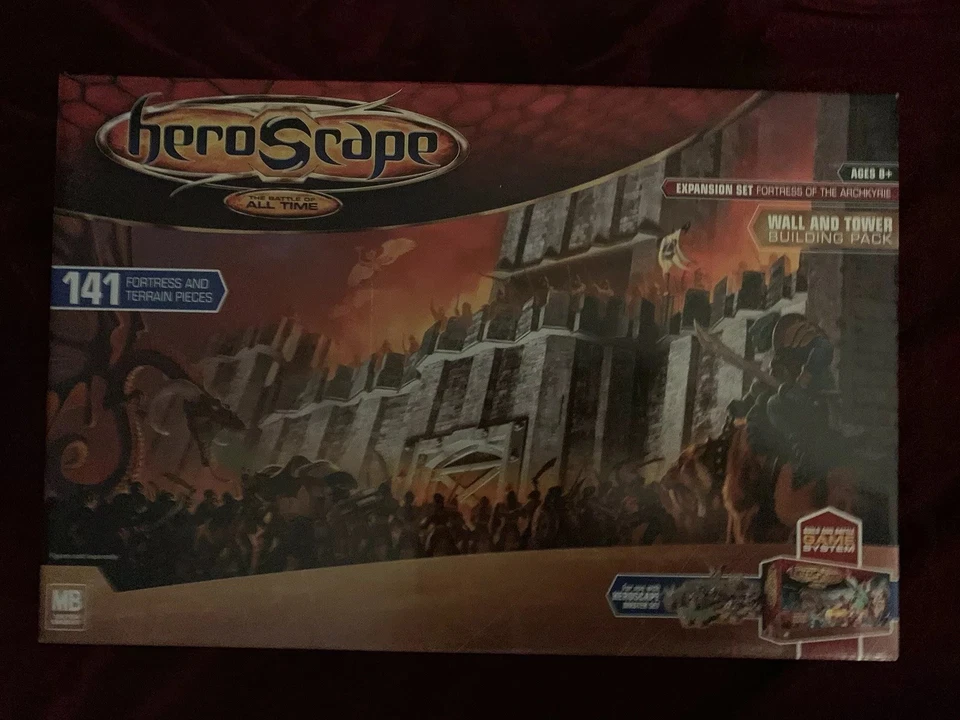 HeroScape Game Set Fortress of the Archkyrie Expansion Set Wall and Tower New - Bild 1 von 1