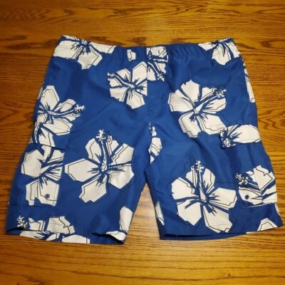 Vintage Arizona Board Shorts 40 90s Y2K 00s Floral Hibiscus Lined Pockets - Image 1 of 4