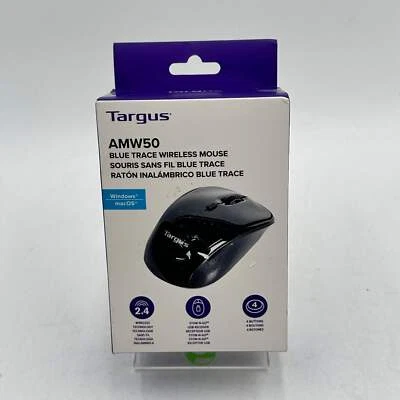 New Targus AMW50 Blue Trace Wireless Mouse AMW50US - Image 1 of 4