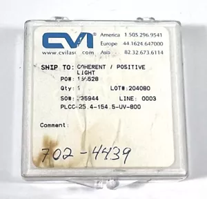 Lente CVI 1" PLCC FL -340mm 800nm sílice fundida sellada alta energía - Imagen 1 de 2
