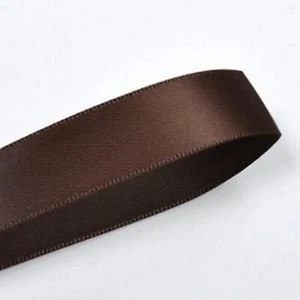 3/8" Wide Brown Double Faced Satin Ribbon - 100 Yards - Picture 1 of 1