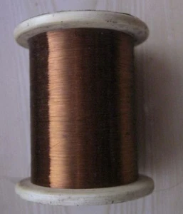 25,0 m. MANGANIN WIRE 0.03 mm/ 0.0012" Insulation - Enamel . - Foto 1 di 2