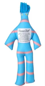 DAMMIT! DOLLS Blue Stress Relief Squishy Classic Stripe Doll Gag Gift 12" NWT - Picture 1 of 2
