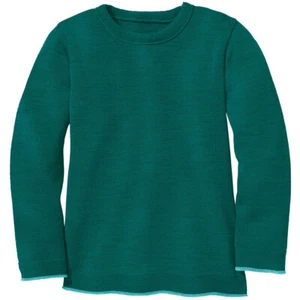 DISANA Kids Long Sleeve Thermal Sweater Pullover Jumper, Merino Wool, Boys Girls - Picture 1 of 19