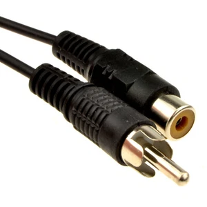 Phono Rojo/Blanco/Amarillo Alargadera para Rca Audio/Vídeo Cables 10m - Imagen 1 de 8