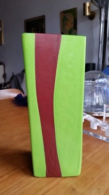 Jarrón modernista Barovier & Toso verde lima con estuche de cristal artístico de Murano 252 17 Foto 1 de 4