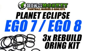 Planet Eclipse 07 EGO 7/08 EGO 8 Kit oring - 3x O-RING RICOSTRUZIONE - Foto 1 di 1
