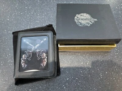 BRAND NEW 3D LENTICULAR SHE BLACK DRAGON GRIM SIX SHOOTER GOTHIC MEN'S WALLET - Image 1 of 2