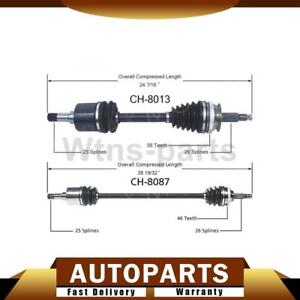 2 FRONT CV JOINTS AXLE SHAFT For Plymouth Breeze 2000|Dodge Stratus 2000