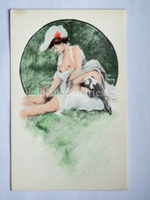 SEXY vintage nude nu erotic cartolina CPA postcard 15