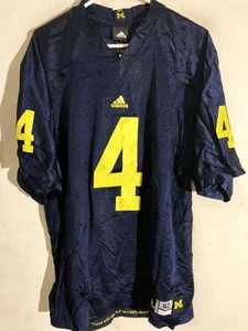 Adidas Authentic NCAA Jersey University of Michigan Wolverines #4 Navy taglia 52 - Foto 1 di 1