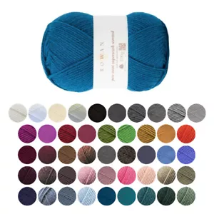 Rowan Pure Wool Superwash Worsted Aran Merino Crochet Yarn 100g All Shades - Picture 1 of 52