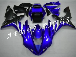 Blue Grey ABS Injection Mold Bodywork Fairing Kit Panel for YZF R1 2002-2003 - Picture 1 of 6