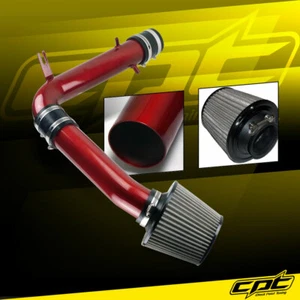 Para 99-03 Acura TL 3.2L V6 Modelo Base Entrada de Aire Frío Rojo + Cubierta de Filtro Rojo - Imagen 1 de 2