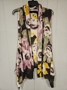 Adore - Colorful Sheer Knit Duster Shrug Size Shawl Large Floral Pattern - Picture 1 of 4