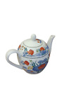 Vtg Williams Sonoma Grand Cuisine Porcelain Teapot Asian Lily Pad Lotus Tea Pot