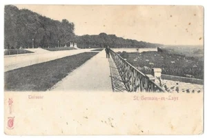 Terrasse St-Germain-en-Laye CPA Précurseur animée écrite timbrée oblitérée ~1900 - Imagen 1 de 2